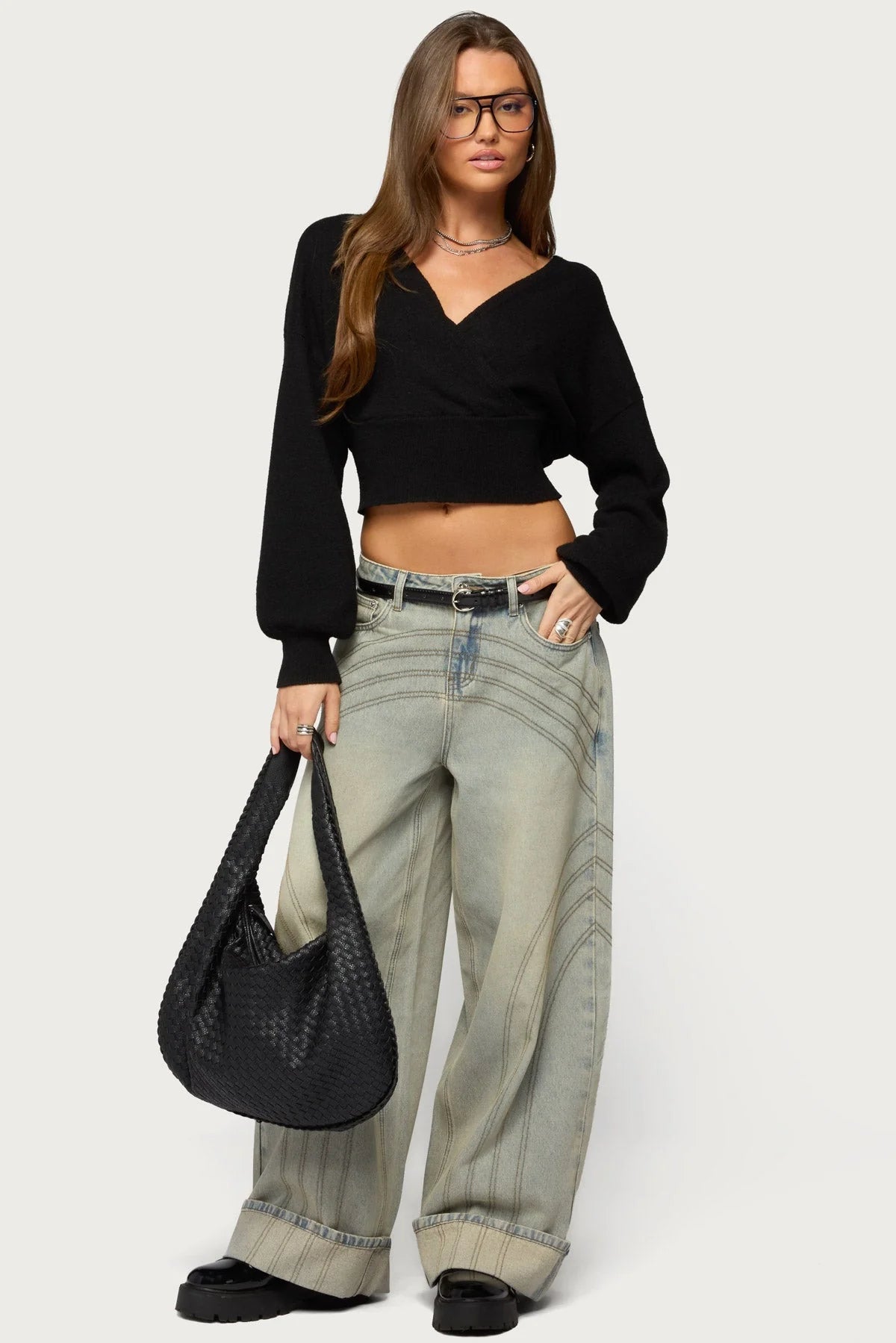 Pull Amélia Cache-Cœur – Blanc
