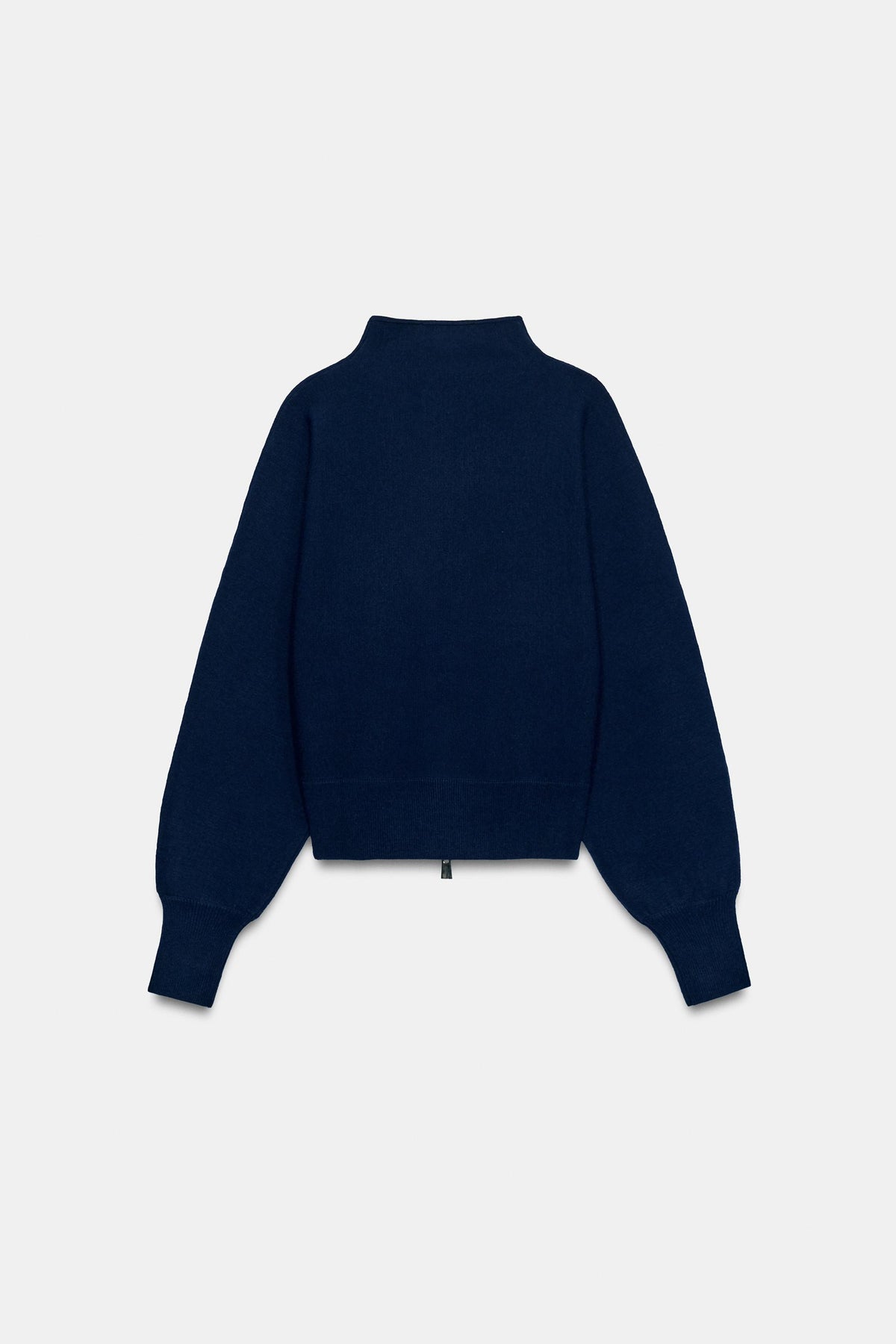 Nelia-Marineblaue Jacke mit Reißverschluss