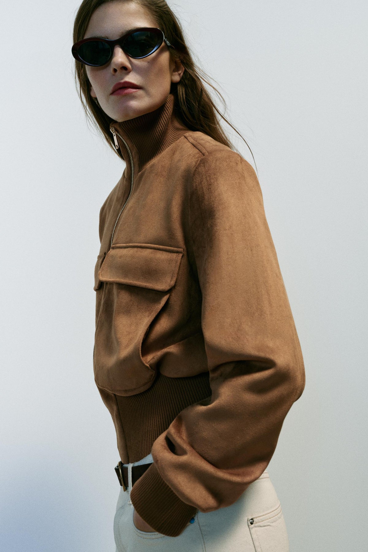 Nelia-Jacke Avelon in Wildlederoptik