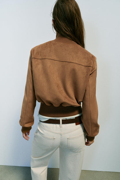 Nelia-Jacke Avelon in Wildlederoptik