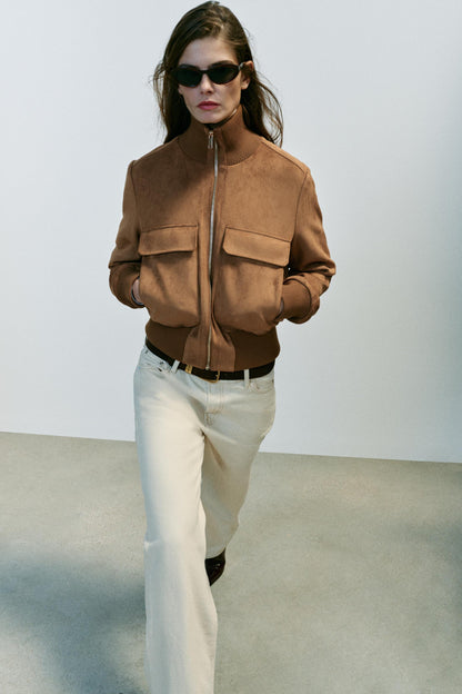 Nelia-Jacke Avelon in Wildlederoptik