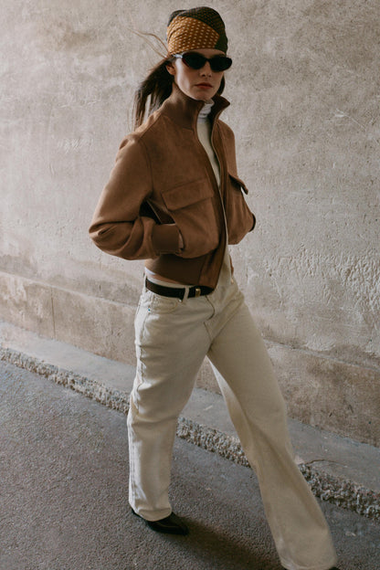 Nelia-Jacke Avelon in Wildlederoptik