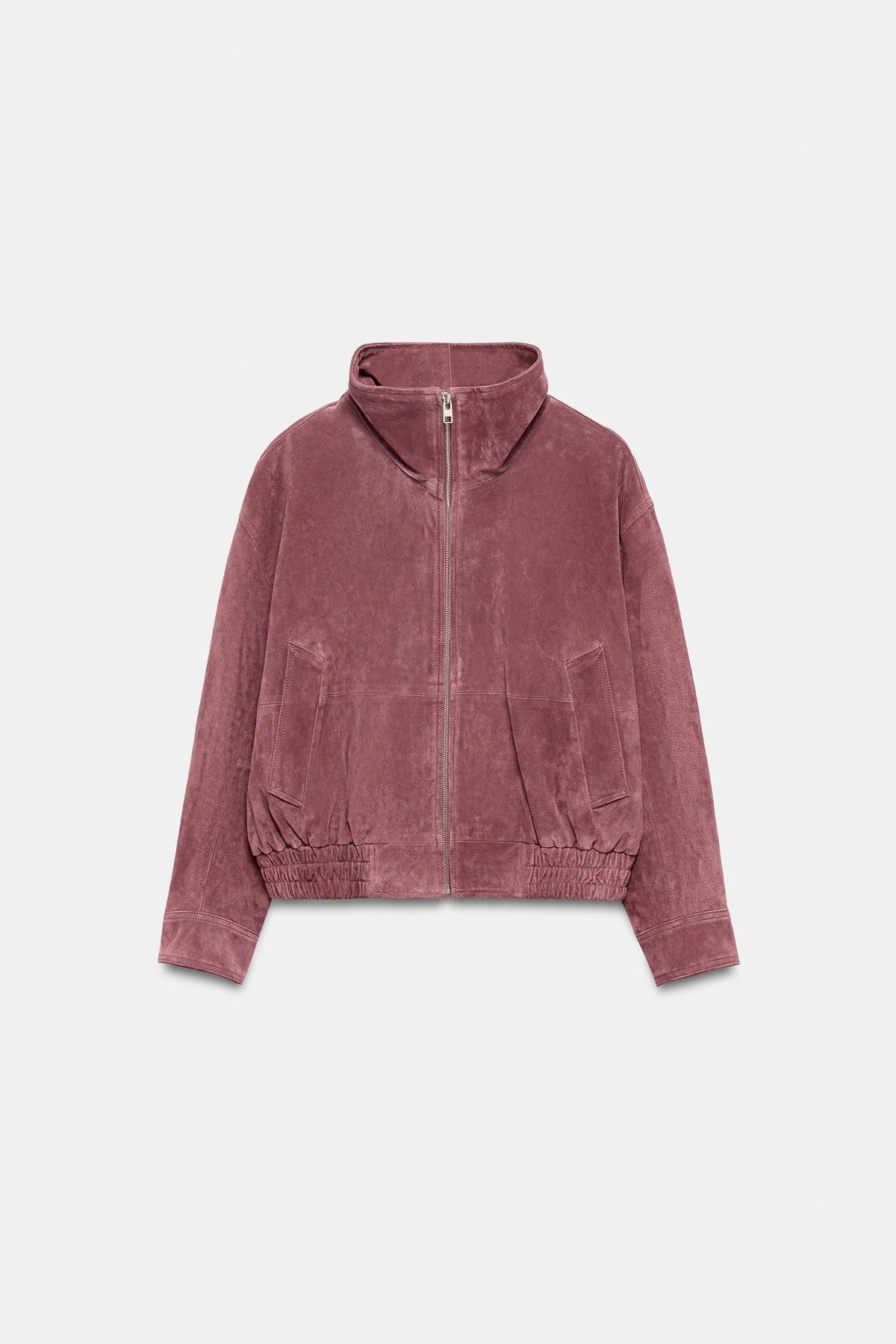Nelia-Jacke Wildleder-Optik Washed Rosa