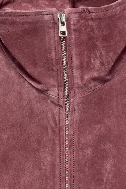 Nelia-Jacke Wildleder-Optik Washed Rosa