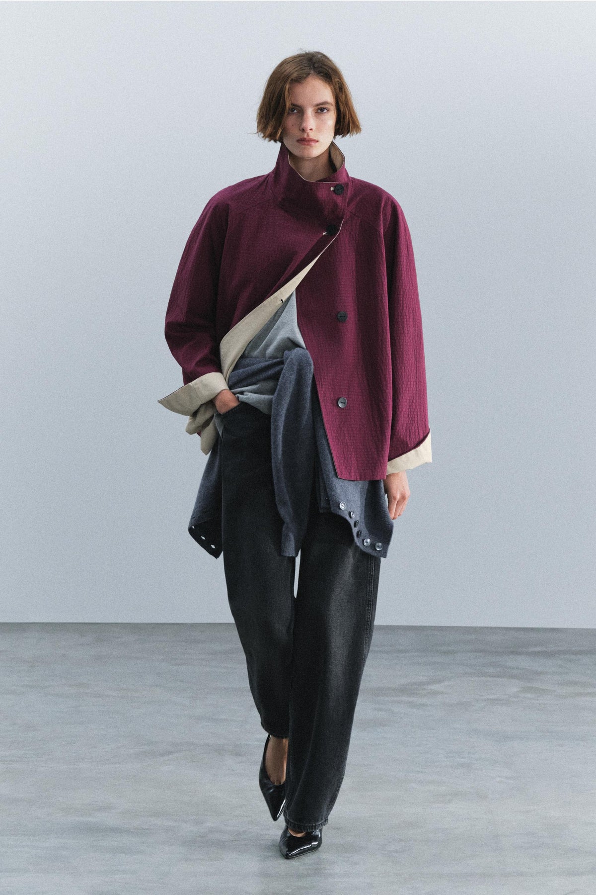 Nelia-Trench Reversibile
