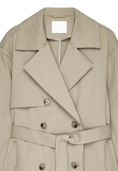 Nelia-Élysée Beige Trench Coat
