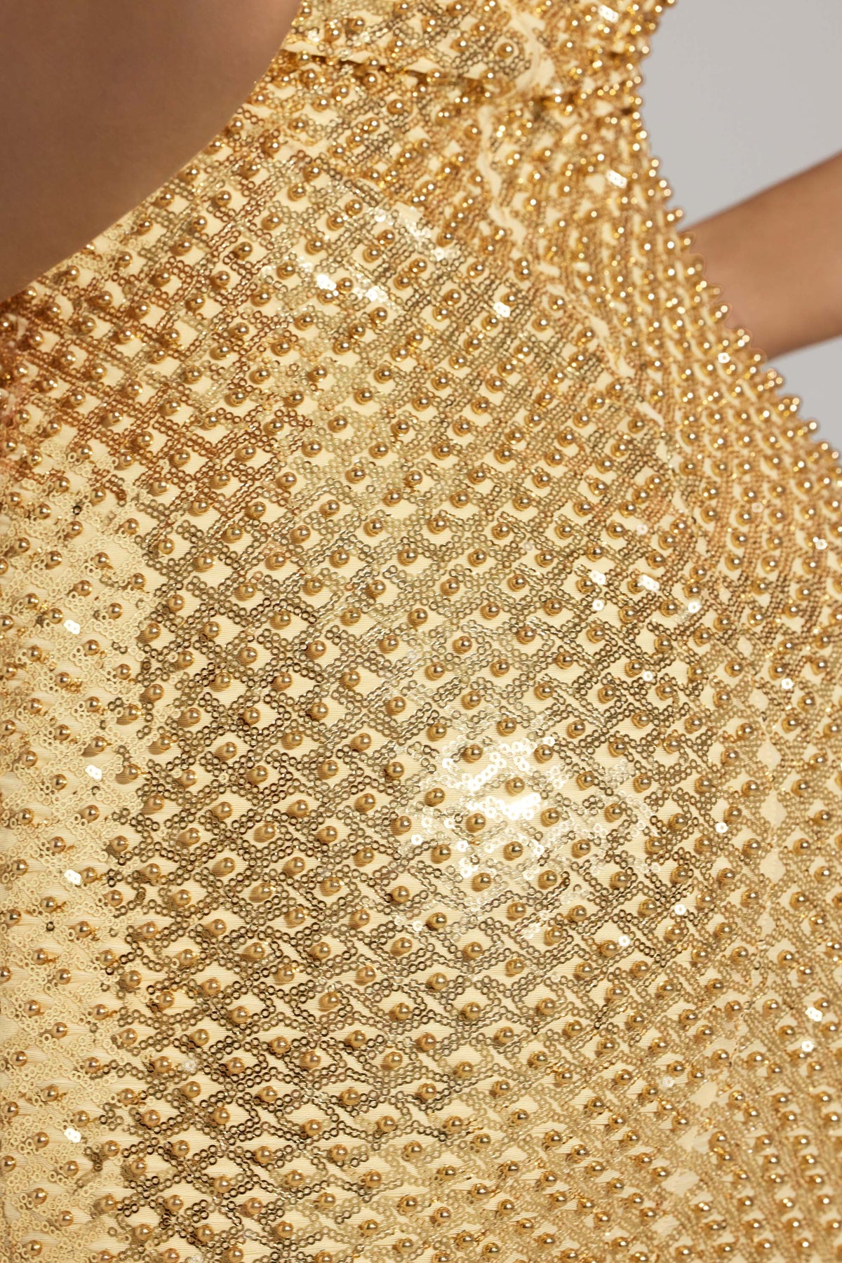 Nelia-Goldenes Minikleid