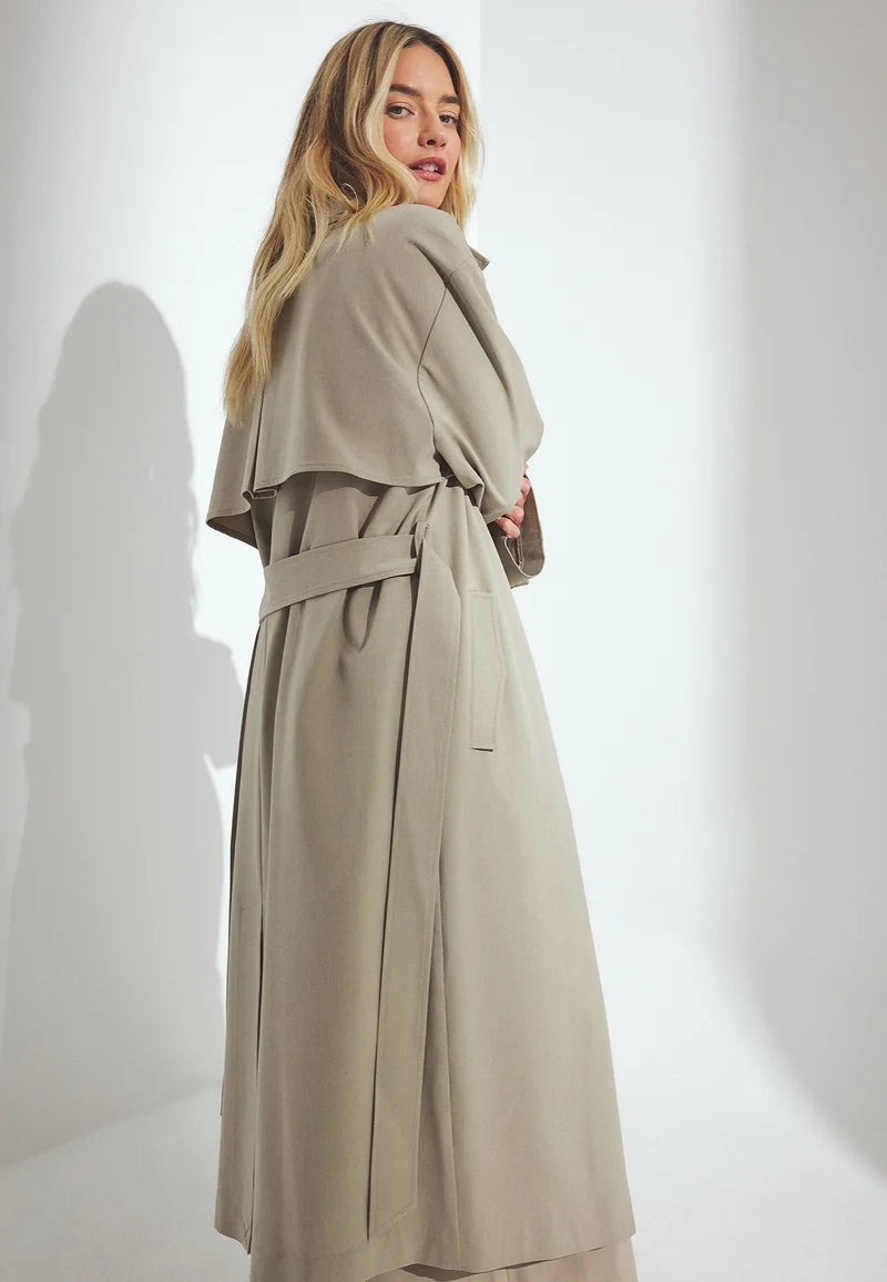 Nelia-Élysée Beige Trench Coat