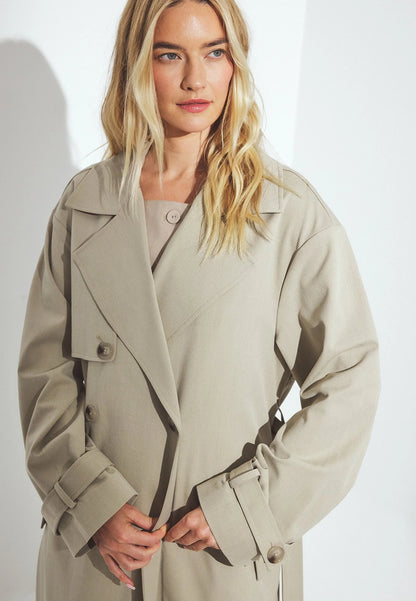 Nelia-Élysée Beige Trench Coat