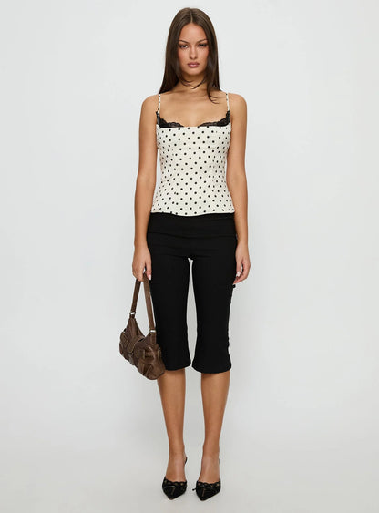 Audrey Polka Dot Top