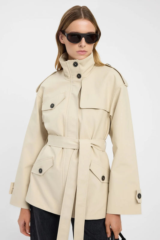 Manteau ceinturé